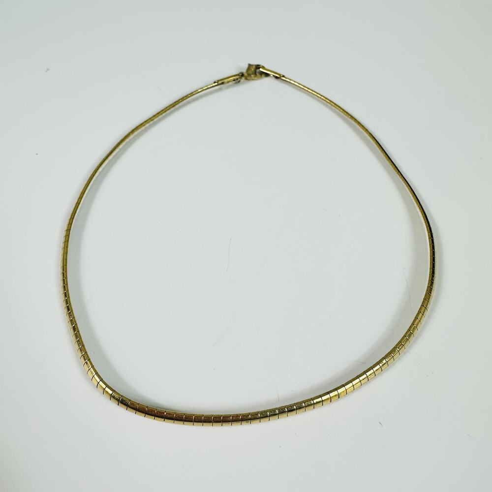 Christian Dior Gold Tone Collar Chain Necklace Vintage Jewelry Authentic